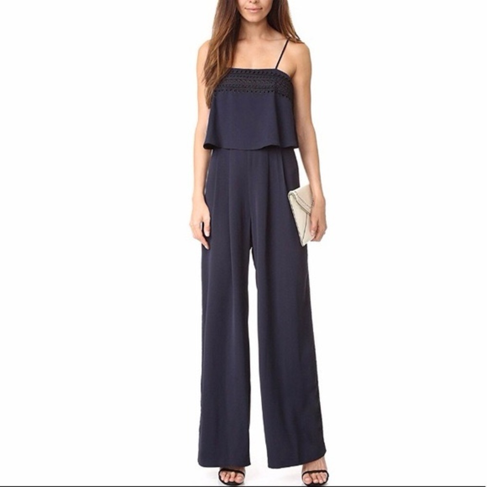 Parker Midnight Blue Layered Jumpsuit